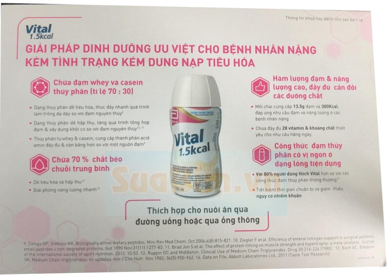 Công dụng sữa vital